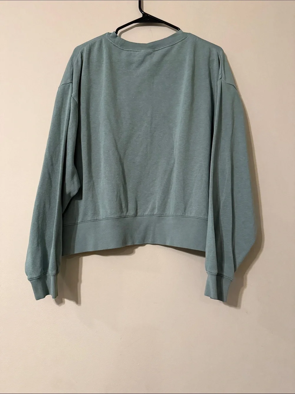 Nike Sage Green Crewneck Sweatshirt with Metallic Gold Swoosh